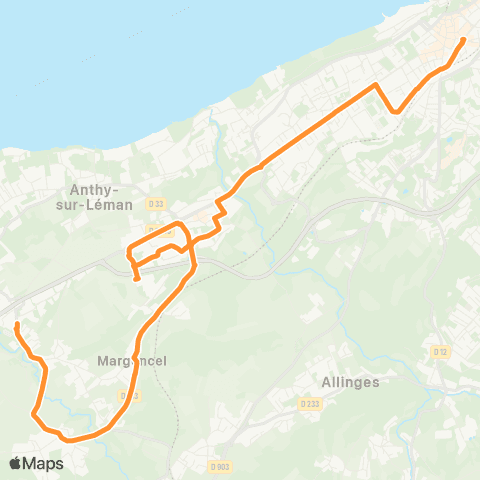 Star't Thonon-les-Bains - Margencel map