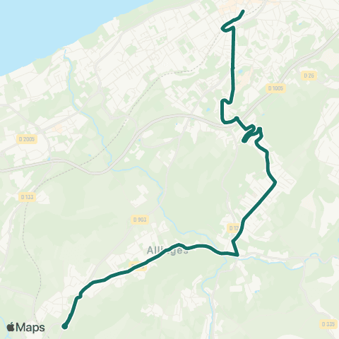 Star't Thonon-les-Bains - Allinges map