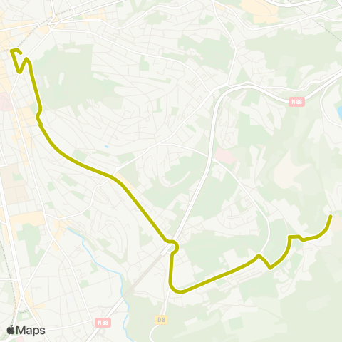 STAS Jean Moulin ↔︎ IUT / Faculté des Sciences map