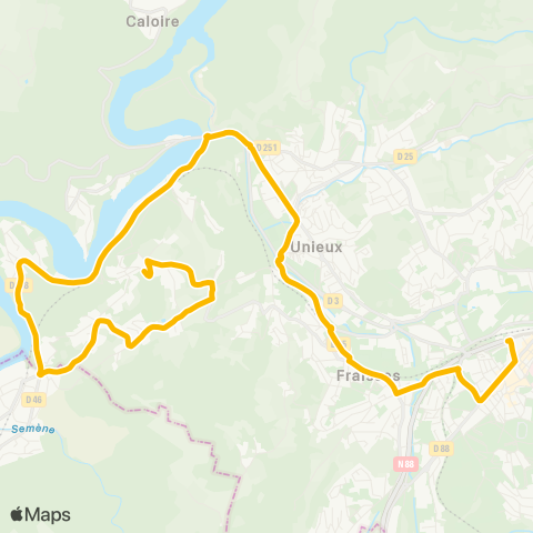 STAS Gare ↔︎ Mairie map
