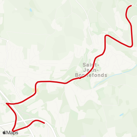 STAS Green Park ↔︎ Collège A. Briand map