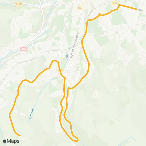 STAS Bonzieux ↔︎ Coin Charmilles map