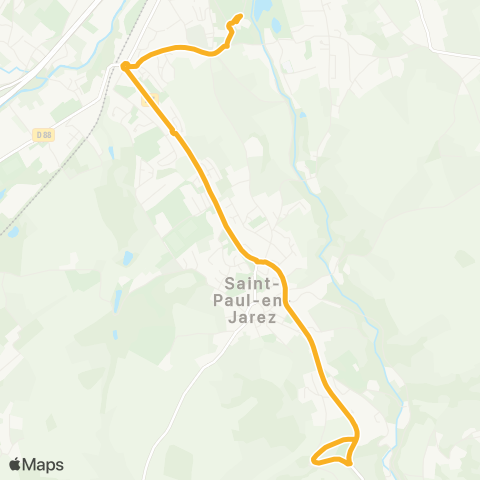 STAS Le Bessy 2 ↔︎ Collège C. Exbrayat map