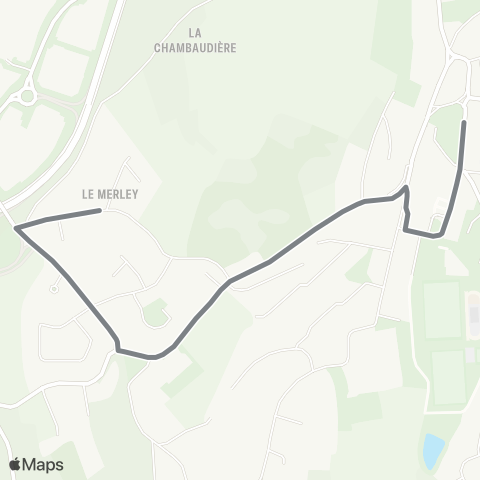 STAS Merley ↔︎ Mairie map