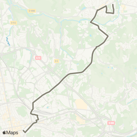 STAS Coll.P.M. Curie ↔︎ Mairie map