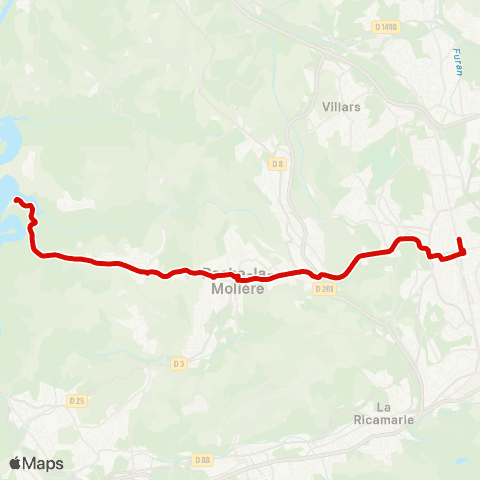 STAS Jean Jaurès ↔︎ Base Nautique map