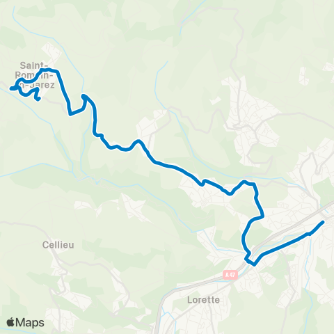 STAS Gare Routière ↔︎ les Vignes map