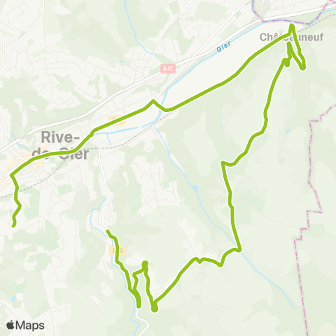 STAS Gare Routière Rdg ↔︎ Mairie Châteauneuf map