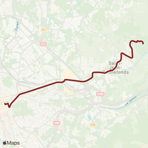 STAS Square Violette ↔︎ Metrotech map