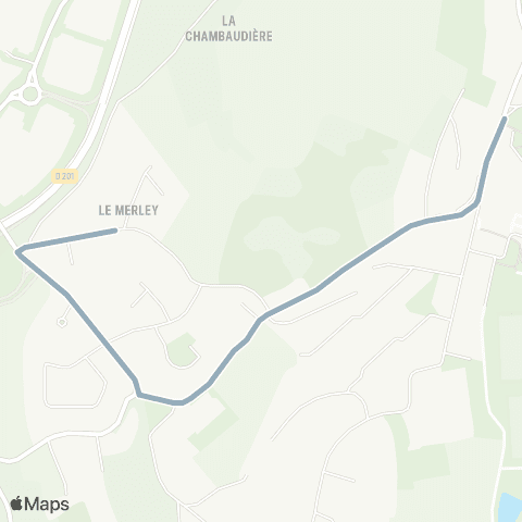 STAS Merley ↔︎ Mairie map