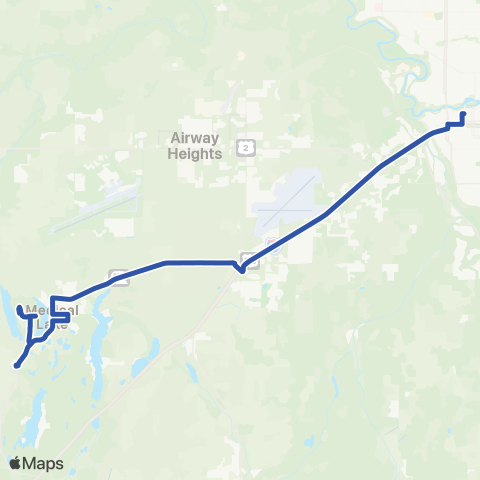 Spokane Transit Medical Lake map