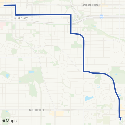 Spokane Transit Perry District map
