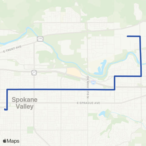 Spokane Transit Mid-Valley map