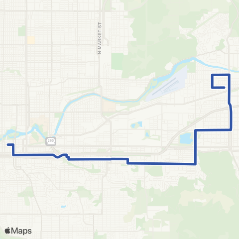 Spokane Transit East Central / Millwood map