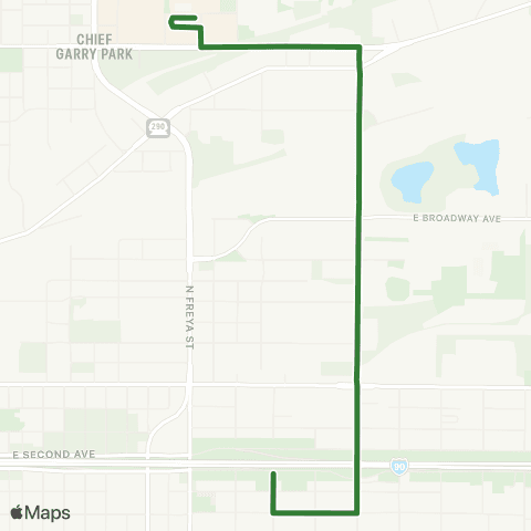 Spokane Transit Bureau Fair Shuttle map