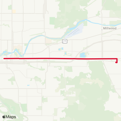 Spokane Transit Sprague map