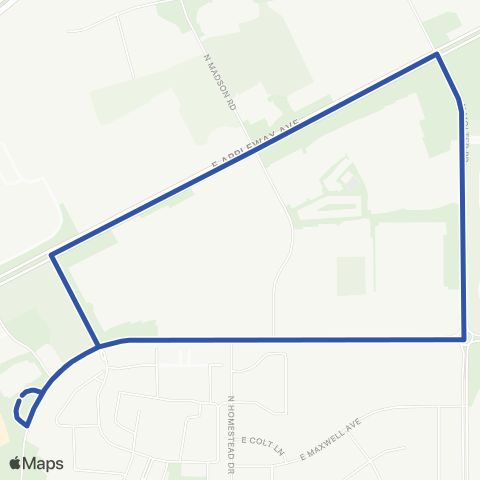 Spokane Transit Molter Loop map