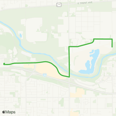 Spokane Transit Flora Loop map