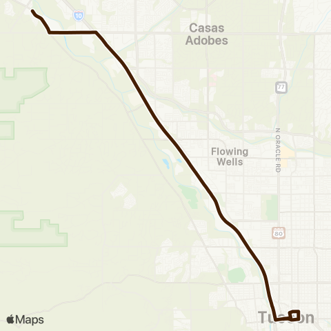 Sun Tran Marana-Downtown map