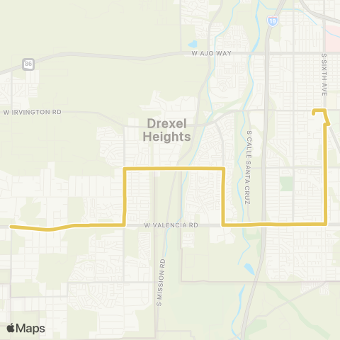 Sun Tran Midvale / Valencia map