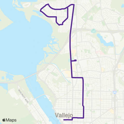 SolTrans Rancho Vallejo map