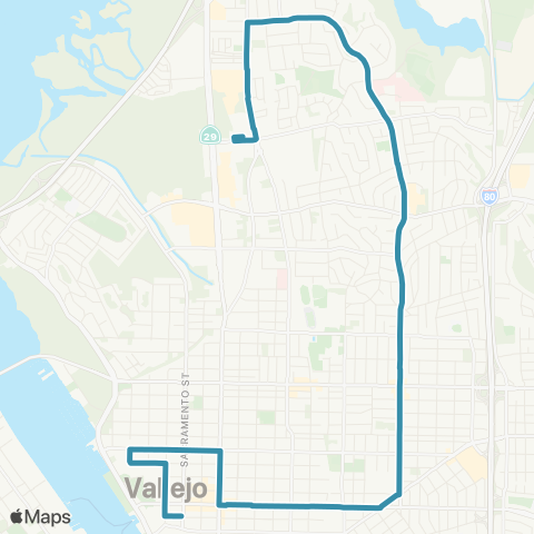 SolTrans Tuolumne map