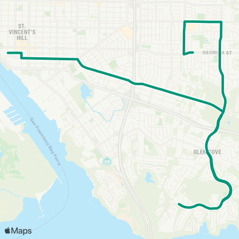 SolTrans Glen Cove map