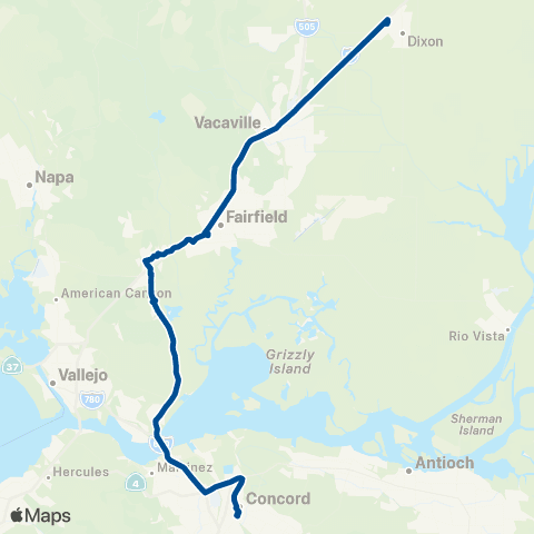 SolTrans Solano Concord map