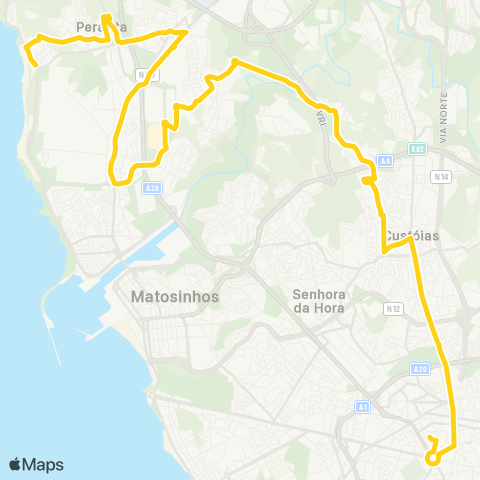 STCP Boavista - Cabo Do Mundo (via Mar Shop.) map