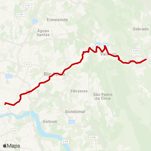 STCP Bolhão - Campo map