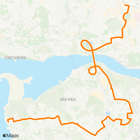 STCP Boavista - Lavadores map