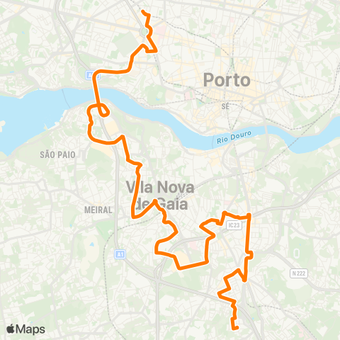 STCP Boavista - Laborim map