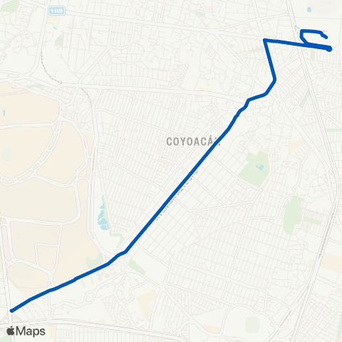 STE Tasqueña - Perisur map