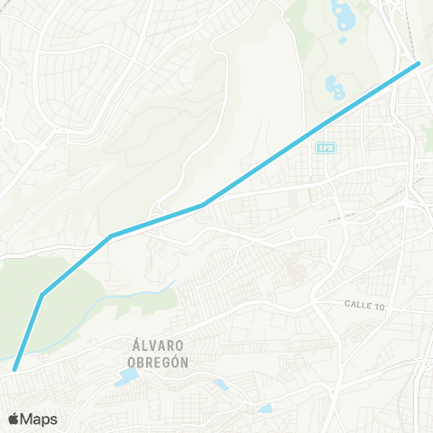 STE Los Pinos / Constituyentes a Vasco de Quiroga map