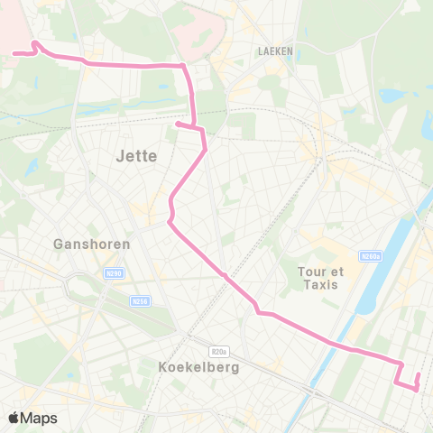 STIB UZ-VUB - Gare du Nord map