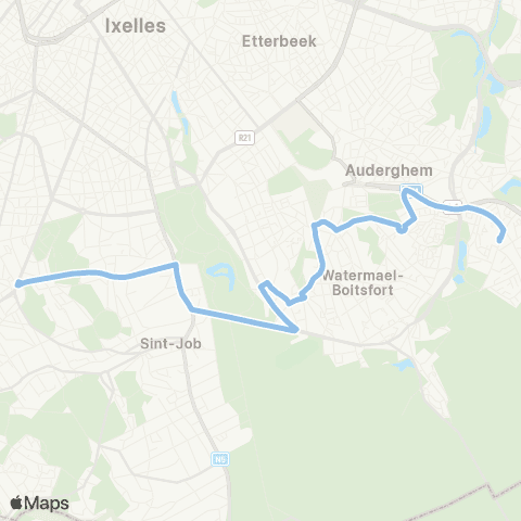 STIB Héros - Transvaal map