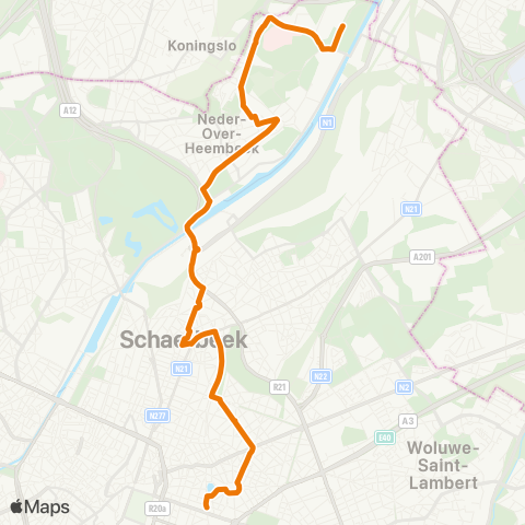 STIB Maelbeek - Buda map