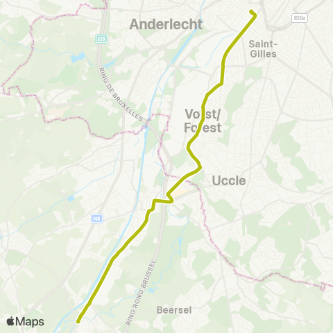 STIB Gare du Midi - Lot Station map