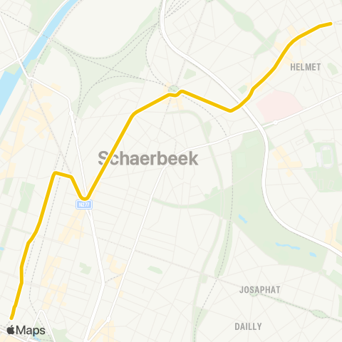 STIB Da Vinci - Rogier map