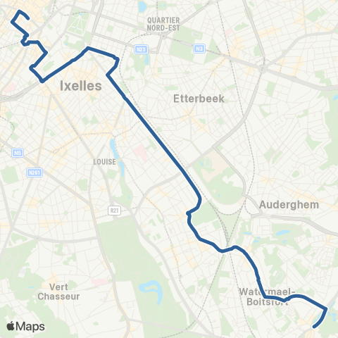 STIB Grand-Place - Wiener map