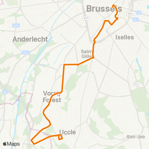STIB Gare Centrale - Stalle P map
