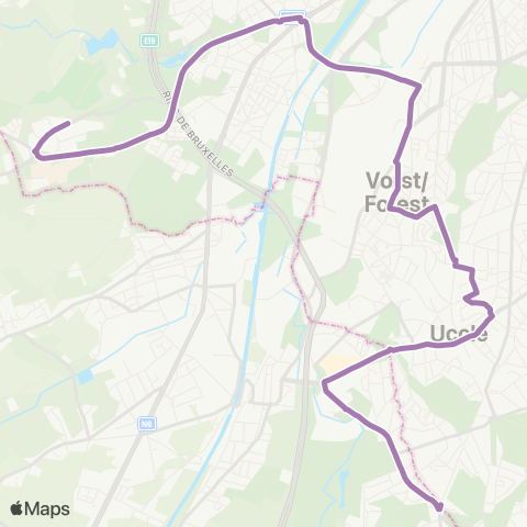STIB Uccle-Stalle - Clemence Everard map
