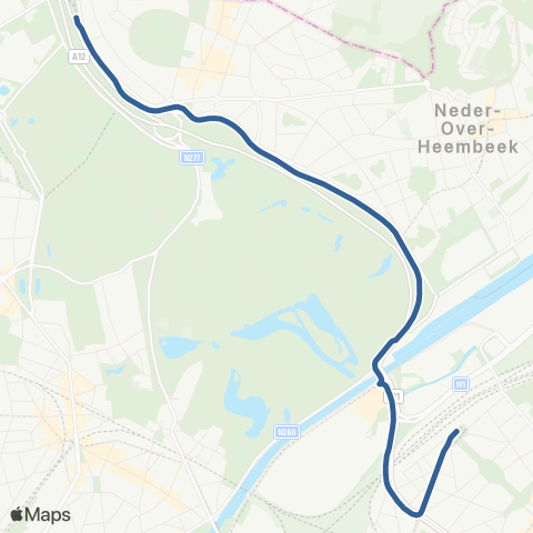 STIB Schaerbeek Gare - Esplanade map