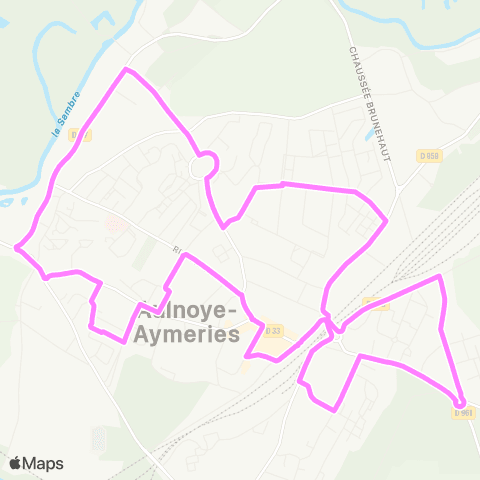 Stibus Citadine de Aulnoye Aymeries map