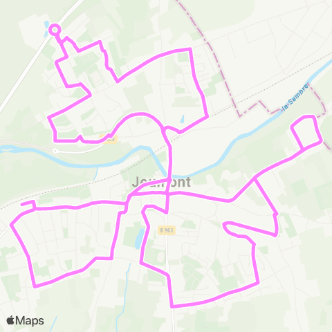 Stibus Citadine de Jeumont map