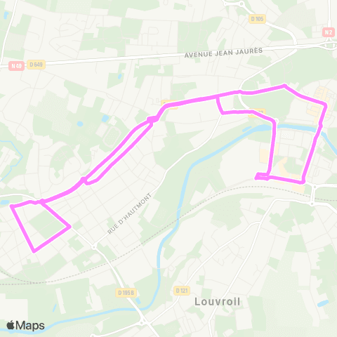 Stibus Citadine de Maubeuge map