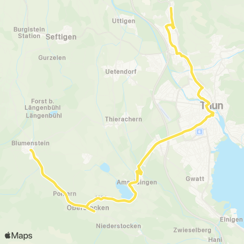 STI Bus Steffisburg, Alte Bernstrasse - Allmendingen b.Thun,Wendeplatz map