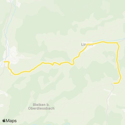 STI Bus Heimenschwand, Post - Oberdiessbach, Bahnhof map