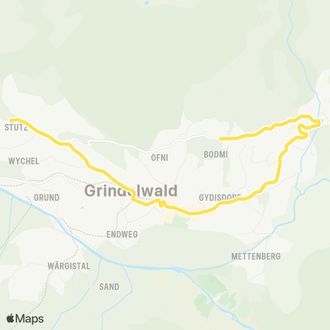 STI Bus Grindelwald, Stutz - Grindelwald, Bodmi map