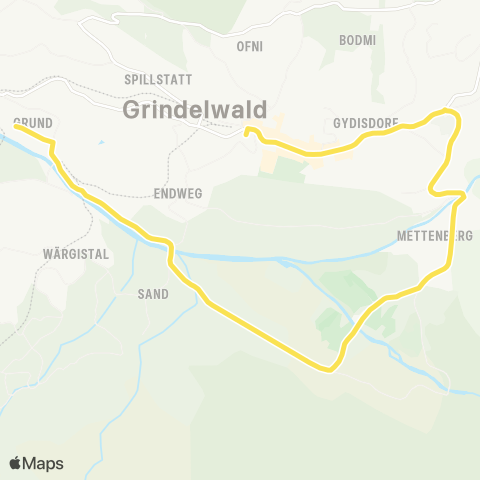 STI Bus Grindelwald, Bahnhof - Grindelwald, Terminal map